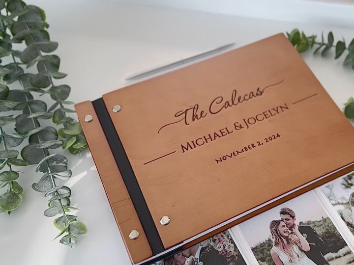 Custom engraved guest book video